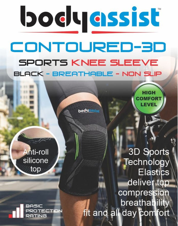 Bodyassist Contoured 3D Sports Knee Sleeve - Blaxland Day and Night Pharmacy