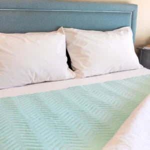 Aleva® Bed Pad Washable, Double/Queen Absorbs 4L, Waterproof 1×1.4m+tuck-ins - Blaxland Day and Night Pharmacy