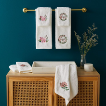 Floral Bee Hand Towel & Soap in Organza Bag